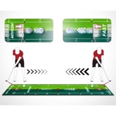 SAPLIZE 20 'x 10' putt matrac csúszásgátló tükörrel golfozni otthon és a szabadban