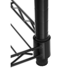 Rack di Windows per vestiti per vestiti Szaatnia 2 ripiani 2 appendiabiti 120 x 45 x 180 cm a 200 kg