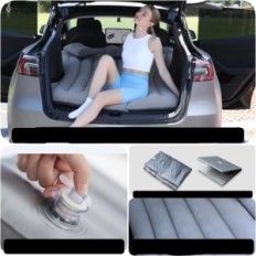 Colchão de carro Dmummmy Lipher 195 × 130cm para Tesli Modelo Y SUV Cinza