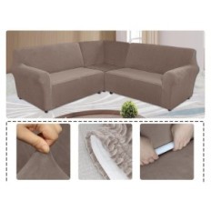 Cubra para o canto do veludo l Mingpinhuius. Flexível 5-cama antiderrapante