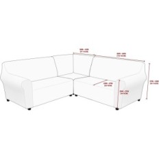 Cubra para o canto do veludo l Mingpinhuius. Flexível 5-cama antiderrapante