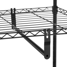 Žični stojalo za oblačila oblačila rokavi 4 police 3 obešalniki 119 x 45 x 179,5 cm do 270 kg