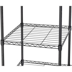 Žični stojalo za oblačila oblačila rokavi 4 police 3 obešalniki 119 x 45 x 179,5 cm do 270 kg