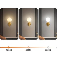 Lampada da parete vintage con vetro JUJUQI 2 PCS. Per il soggiorno. Camera da letto dell'hotel