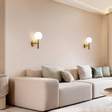 Wall lamp Vintage with Glass Jujuqi 2 pcs. For the living room. Hotel bedroom