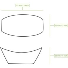 Wooden bowls Disposable Biozoyg 1000 Ecological and compostable