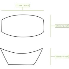 Wooden bowls Disposable Biozoyg 1000 Ecological and compostable