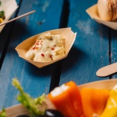 Wooden bowls Disposable Biozoyg 1000 Ecological and compostable