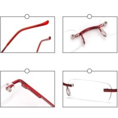 Used MINI KOKOBIN Reading Glasses with +1.5 Women and Men's Case