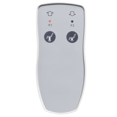 Cadeira elétrica para pedicure Azzurro 706 1 motor preta — close-up dos controlos