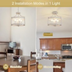 Modern lustra KMMAIP SALON 4 LAMP E14 ROUD VINTAGE zemniecisks