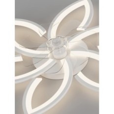 Használt mennyezeti ventilátor 70W lámpával, csendes arany távirányítóval és alkalmazással