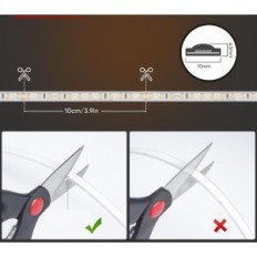 LED páska 30m vodotěsný IP65 lesk výzdoba SMD 2835 120 LED / m teplo bílá