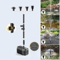 Koristio je 20W naplatu 875 L / H ribnjak pumpe s filtrom i 2M crijevom