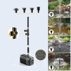 Koristio je 20W naplatu 875 L / H ribnjak pumpe s filtrom i 2M crijevom