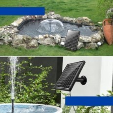 Tweedehands 20W facturering 875 L / H vijverpomp met filter en 2m slang