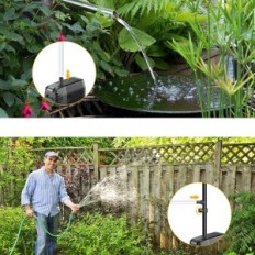 Used 20W Billing 875 L / H pond pump with filter and 2M hose