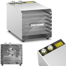 Profesionāla pārtikas žāvētājs Pārtikas augļi sēnes 6 režģi 500 w