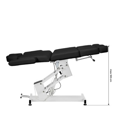 Elektrischer Pediküre-Stuhl Azzurro 706 1 Motor Schwarz — Seitenansicht
