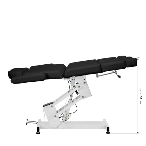Fauteuil de pédicure électrique Azzurro 706 1 moteur noir — vue latérale