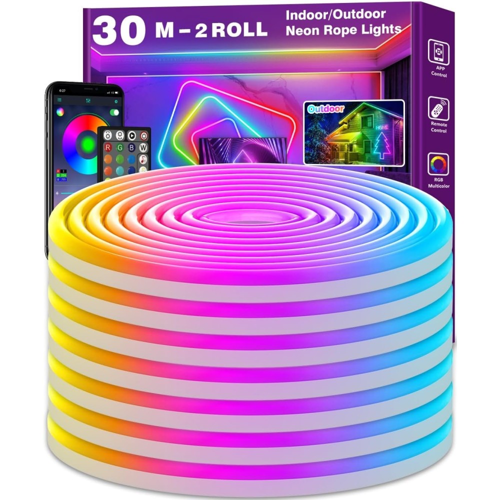 Flexibilný LED AILBTON 30M RGB APLIKÁCIA APLIKÁCIE