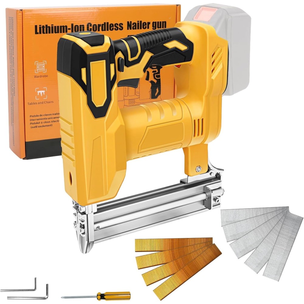 Wireless nailer 18ga 2in1 18V / 20V with 500 nails and 500 staples