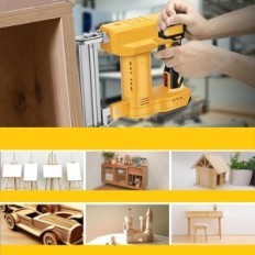 Wireless nailer 18ga 2in1 18V / 20V with 500 nails and 500 staples