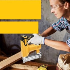 Gwoździarka bezprzewodowa 18GA 2w1 18V/20V z 500 gwoździami i 500 zszywkami