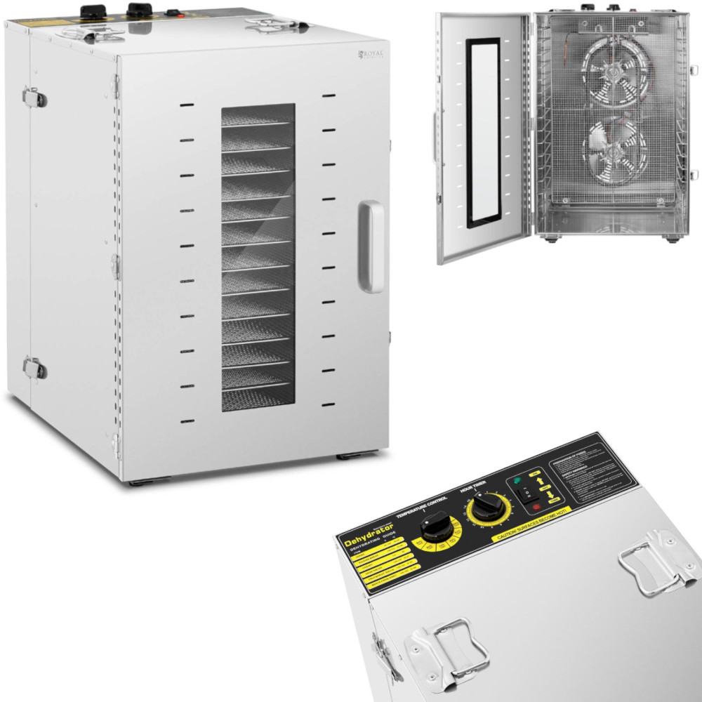 Secador de alimentos industriais frutas alimentares de frutas de cogumelos 16 grelhas 1500 W