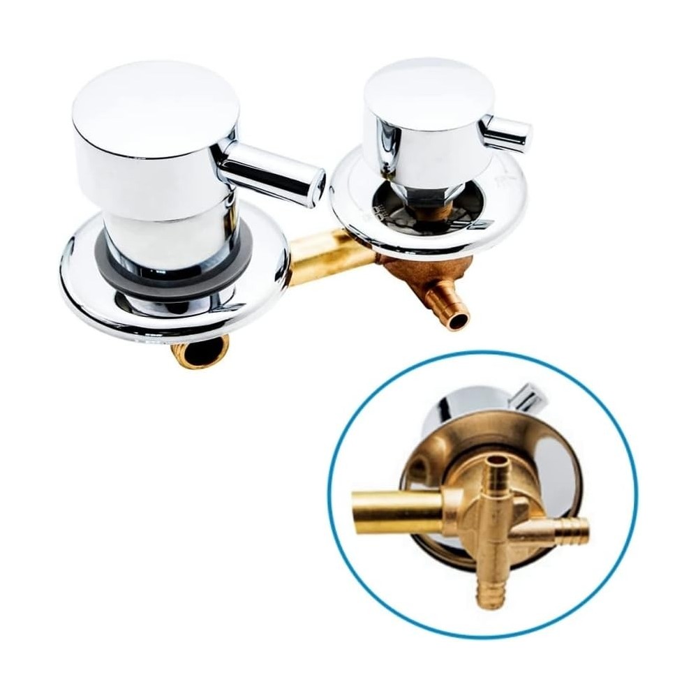 Shower mixer Afuder brass wall chromed