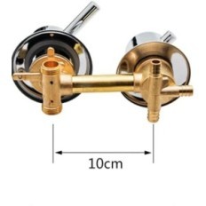 Shower mixer Afuder brass wall chromed
