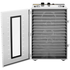 Ipari élelmiszer-szárító Élelmiszer gyümölcsök Gomba gyümölcsök 16 rács 1500 W