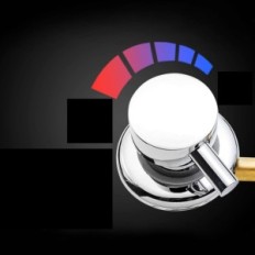 Douchemixer Afdrul Messing Muur Verchroomd