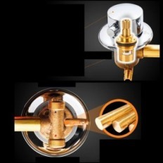 Shower mixer Afuder brass wall chromed