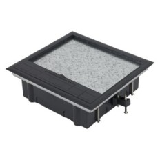 Floor socket recessed with mounting cartridges