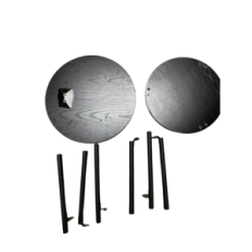 Kahjustatud kohvilaud Round Kzad 2-Light 38x555cm Black