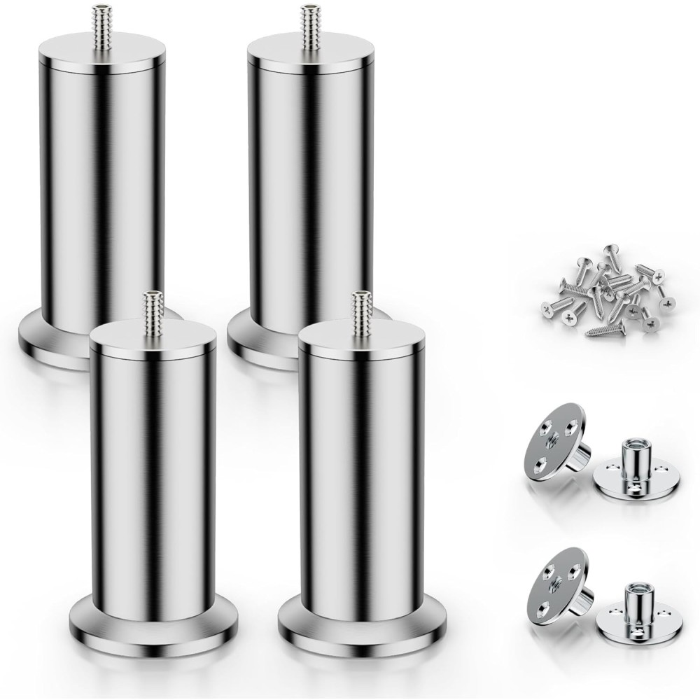 Mobili Gambe regolabili Qenovo 25 cm Acciaio inossidabile 4pcs Exhibition