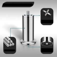 Mēbeļu kājas regulējams Qenovo 25cm nerūsējošā tērauda 4PCS izstāde