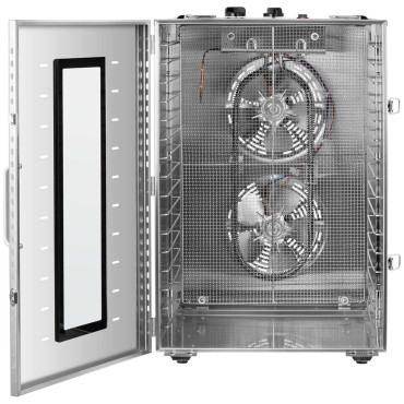 Secador de alimentos industriais frutas alimentares de frutas de cogumelos 16 grelhas 1500 W