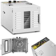 Βιομηχανική στεγνωτήρα τροφίμων Φρούτα φρούτα Μανιτάρια 10 σχάρες 1000 w