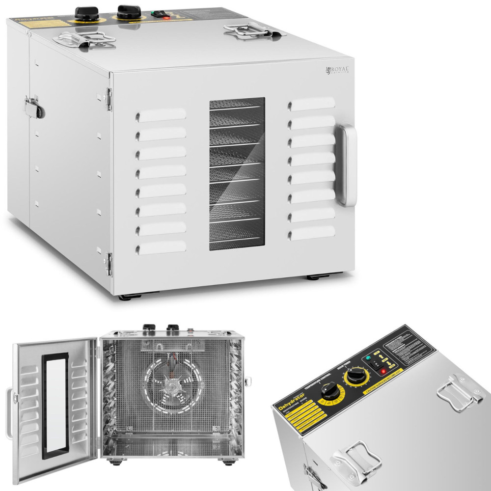 Secador de alimentos industriais Alimentos Frutas Cogumelos 10 Grelhas 1000 W