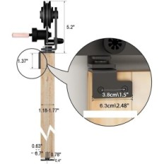 Encaixes dobráveis Wolfbird F35sts 107cm unilateral sem portas