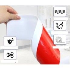 PVC auto-adesivo auto-adesivo snavers branco elástico elástico 10cm × 12m