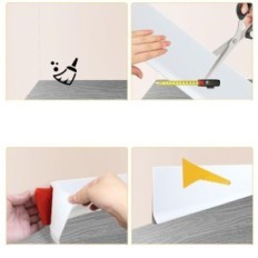 PVC Self-adhesive Self-Adhesive Snafers White Elastic Elastic 10cm × 12m