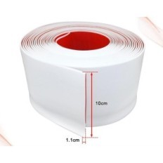 Snafers auto-adhésif autocollants en PVC Elastic élastique blanc 10cm × 12m