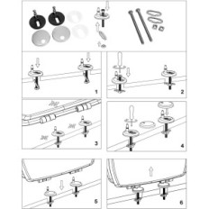 WC KAN KAN MALMÖ DESK BOARD con meccanismo di chiusura silenzioso