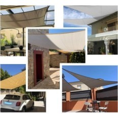 Selezer a vela fresca usato triangolare 5x5x7m impermeabile