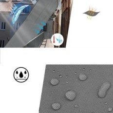 Utilizado vela de vela de vela triangular 5x5x7m impermeable