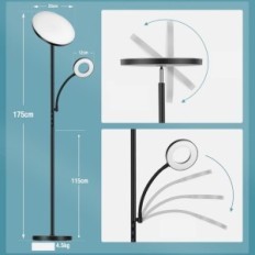 Damaged 42W 4200LM floor lamp adjustable with a remote control