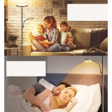 Damaged 42W 4200LM floor lamp adjustable with a remote control